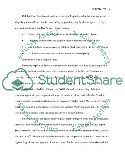 The War on Terrorism