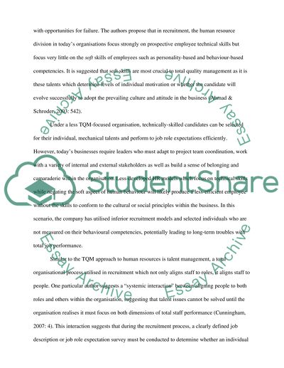 Effective Procedures for the Recruitment and Selection of Staff