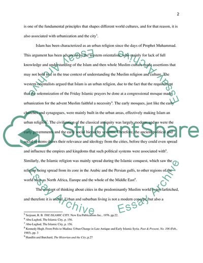 What is an Islamic City and Where has the Idea Come From