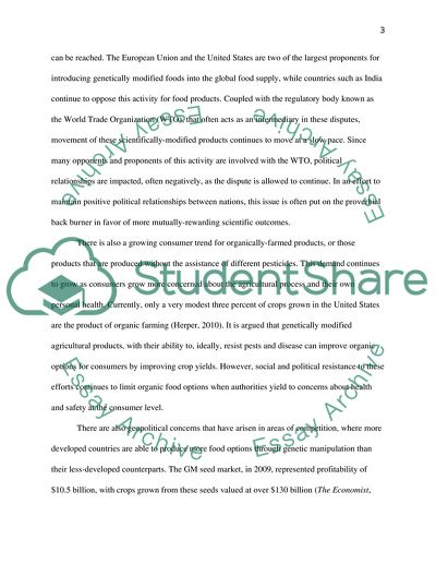 Genetically Modified Food