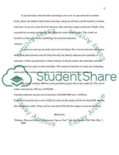 Carbon Trading: Prices and Taxes