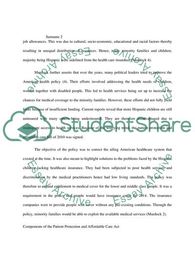 The Patient Protection and Affordable Care Act