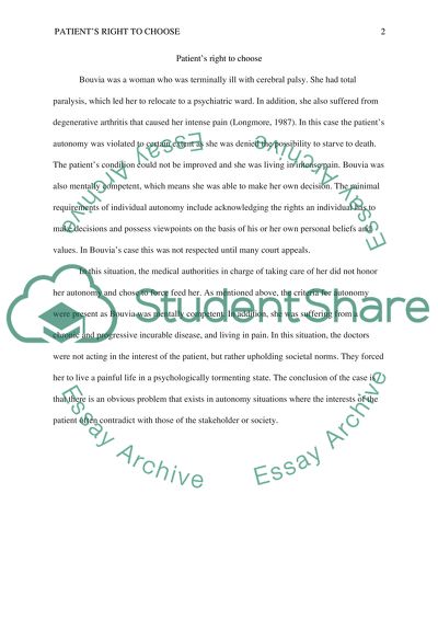 Patients Right to Choose