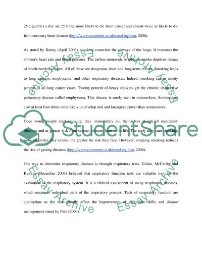 Effect of Smoking on Lung Function