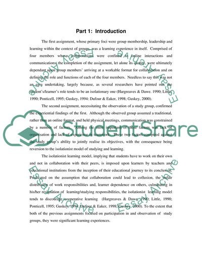Analysis of Group Composition and Collaborative Learning