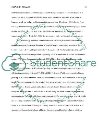 Types of Network Attacks