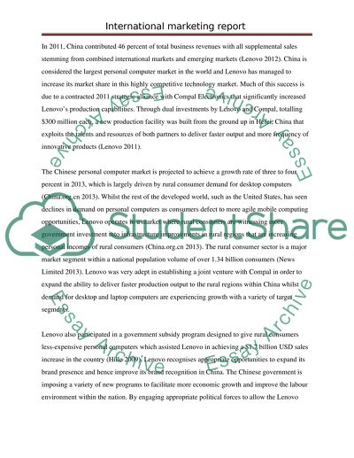 Achieving Global Brand Status by Lenovo