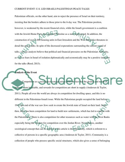 The US-Led Israeli-Palestinian Peace Talks