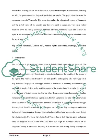 Venezuelas Significance in the World