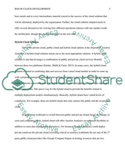 ROI of Cloud Development