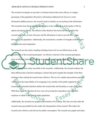 Research Article Presentation