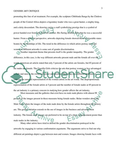 Gender Art Critique