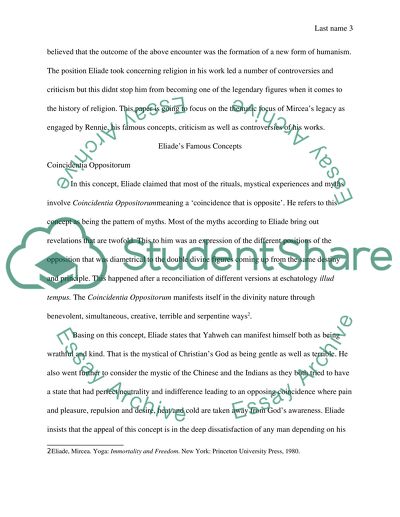 Symbols of Great Religions and Eliades Concepts