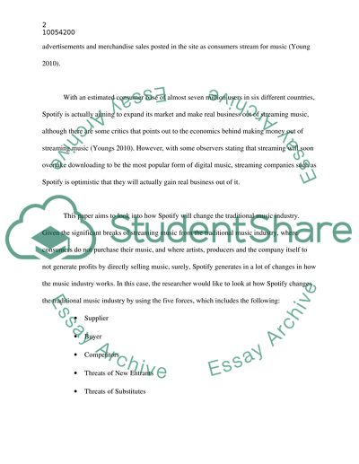 How will Spotify change the traditional music industry