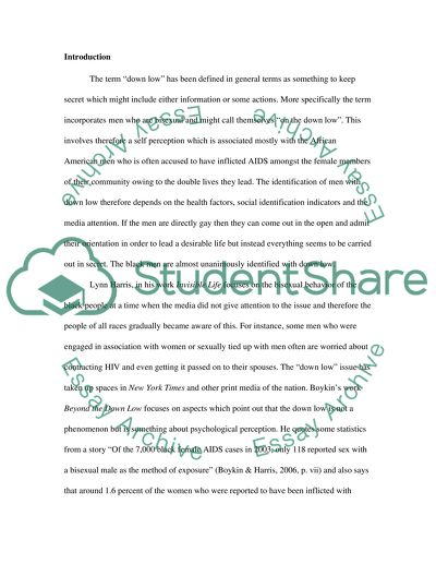 Men on the Down Low and The Impact it has on Others