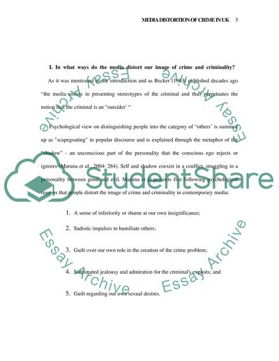 Does the Media Distort the Reality of Crime in the UK