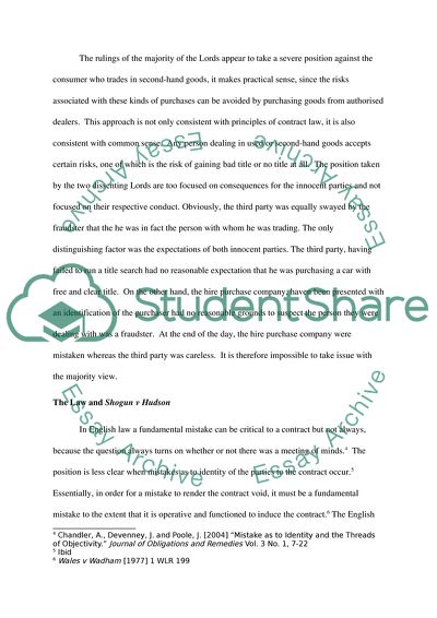 Mistaken Identity in the House of Lords