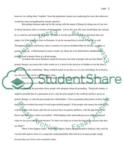 Where is the Good in Eugenics