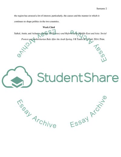 Democracy and Reform in the Middle East and Asia