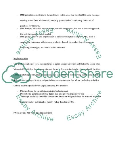 A Marketing Manager in a Budget Airline