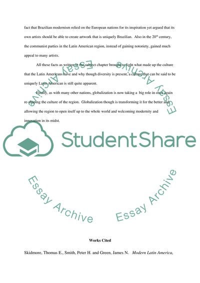 Culture and Diversity in Latin America