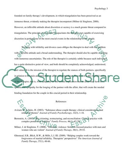 Infidelity and Divorce