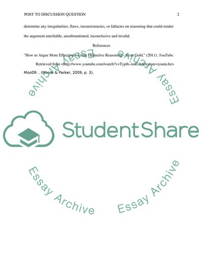 Post-watching discussion