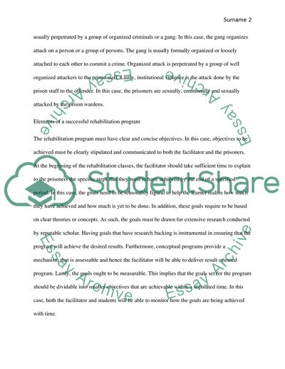 The Procedure of Prisonization