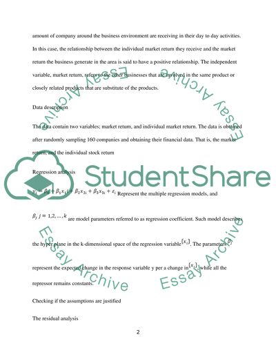 Individual Market Return