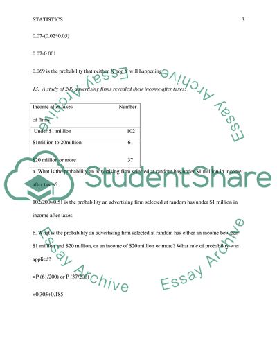 Statistics Homework Analysis