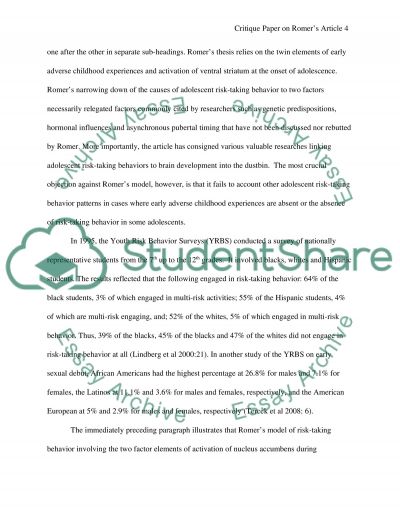 Health Care Essays Critique Paper On Adolescent Risk Taking Impulsivity And Brain Essay Text Preview Health Needs Assessment Essay also Example Of An Essay Paper Apa Style Essay Corporate Social Responsibility Critique Paper On Science And Technology Essays