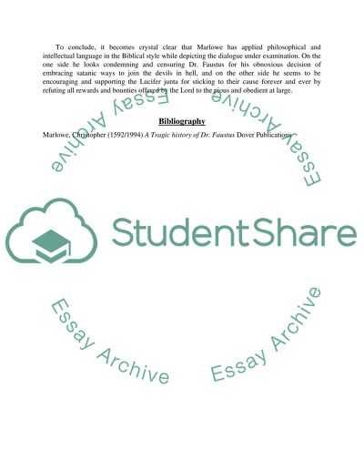 Christopher marlowe, doctor faustus