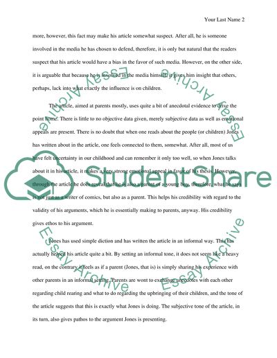 Violent Media Is Good for Kids by Gerard Jones