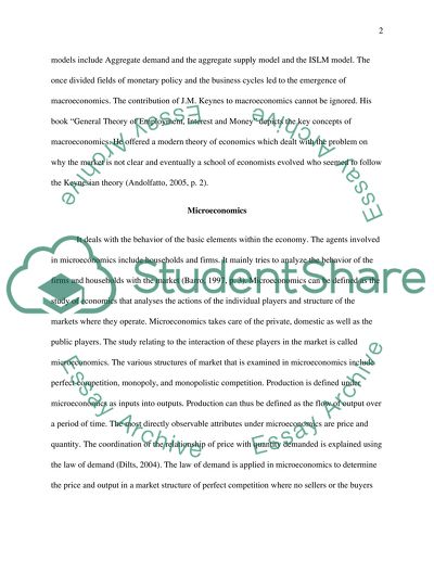 Macroeconomics vs. microeconomics