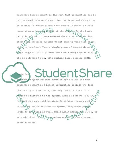 What Is More Dangerous: The Human Being or the Computer