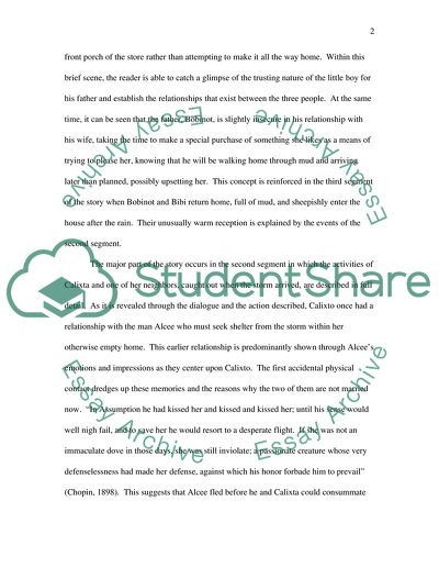 Analysis of Kate Chopins Storm