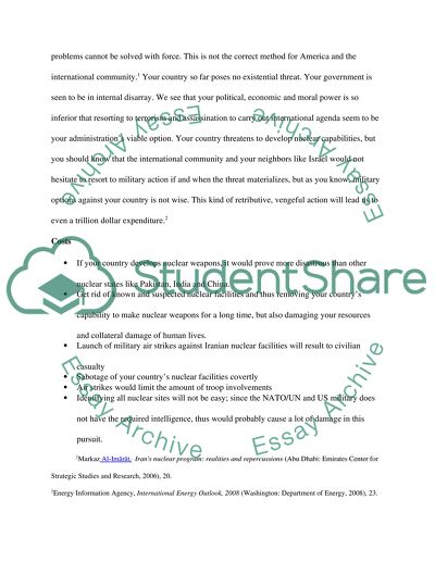 Convincing Irans leadership to stop its nuclear program