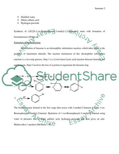 Syntesis of (1R,2S)-1-(m-Bromophenyl)-3-methyl-1,2-butanediol