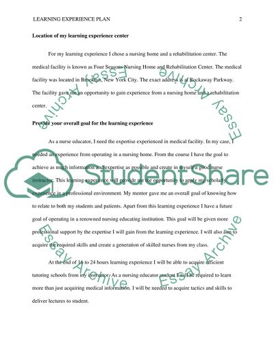 college learning experience essay