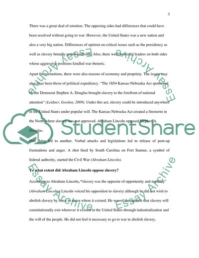 Causes of American Civil War