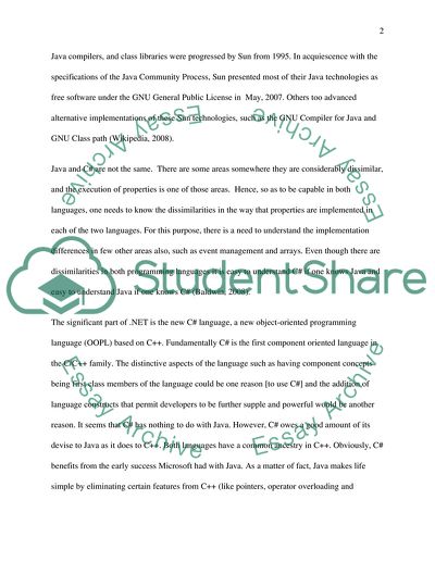 Critical Difference Between Java and C#