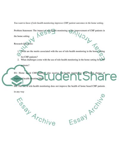 Identifying the Problem, Question, and Hypothesis