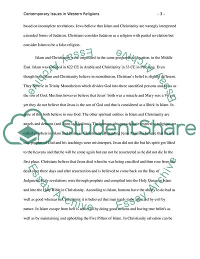 Contemporary Issues in Western Religions