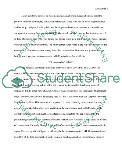 Housing Industry in Hokkaido