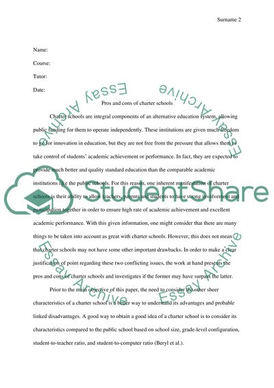 Pros and Cons of Charter Schools