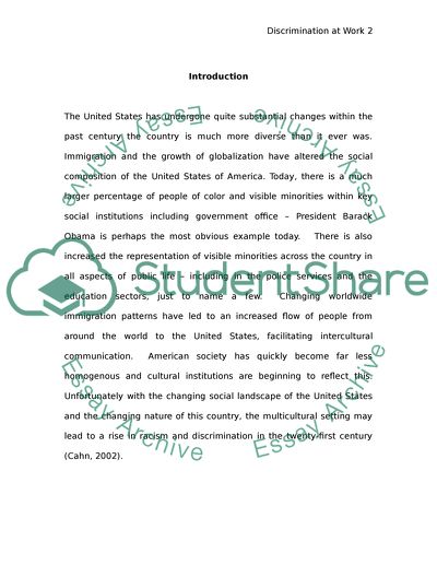 The Effects of Workplace Discrimination