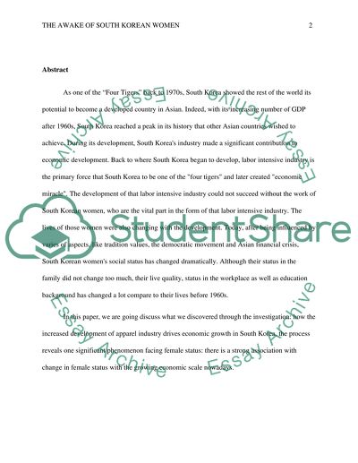 The Awake of South Korean Women