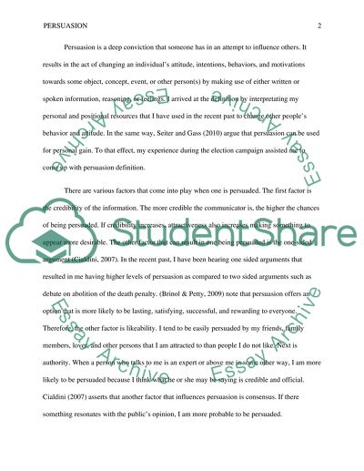 The Notion of Persuasion