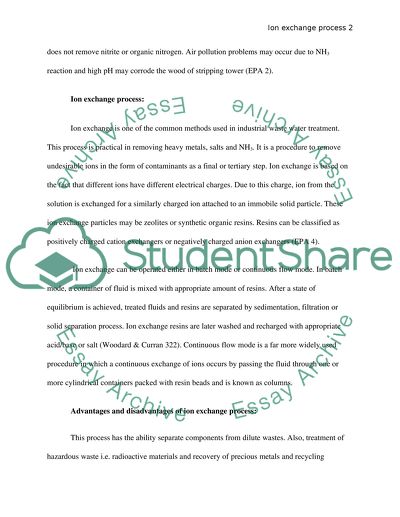 Ammonia Stripping vs Ion Exchange