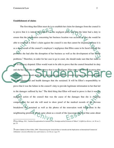 Analysis of Commercial Law Case